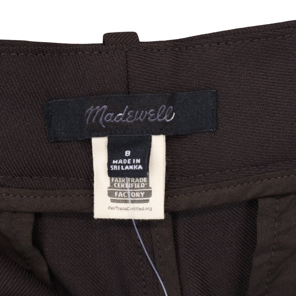 NWT Madewell High-Rise Stretch Twill Bootcut Trouser Pants Molasses Brown Size 8 - Picture 9 of 11